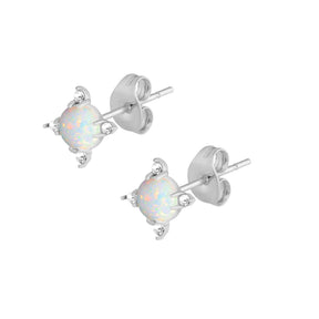 BOHOMOON Stainless Steel Universe Opal Stud Earrings Silver