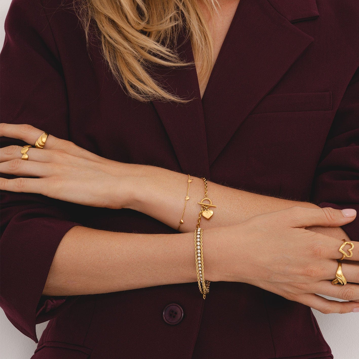 Bohomoon Stainless Steel Matilda TBar Bracelet