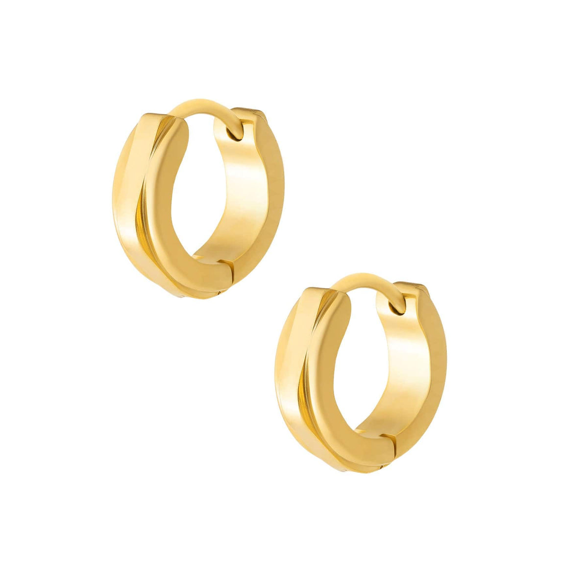 BOHOMOON Stainless Steel Maui Hoop Earrings Gold