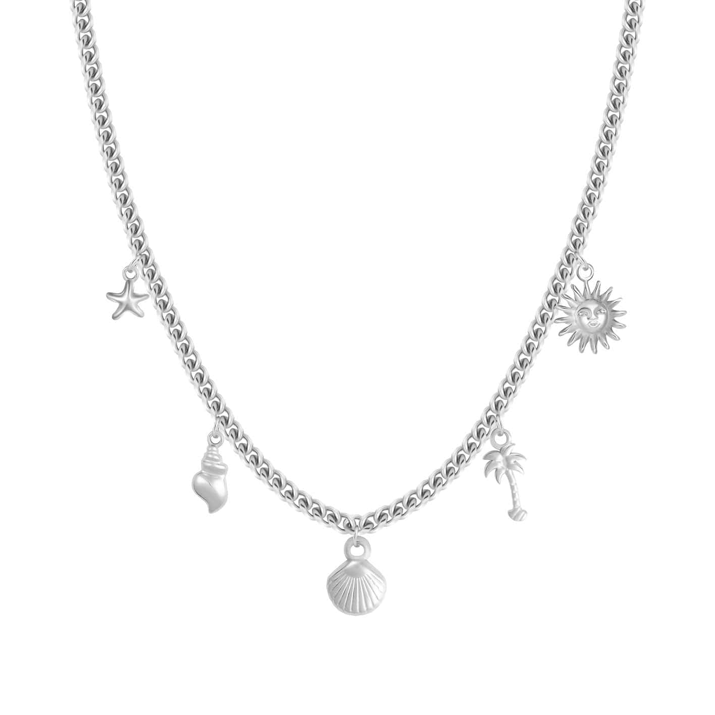 Bohomoon Stainless Steel Mediterranean Charm Necklace