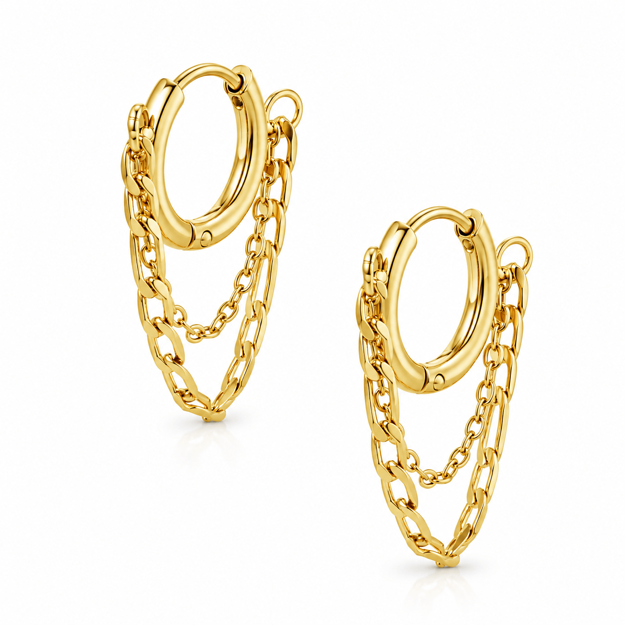 Bohomoon Stainless Steel Megan Hoop Earrings