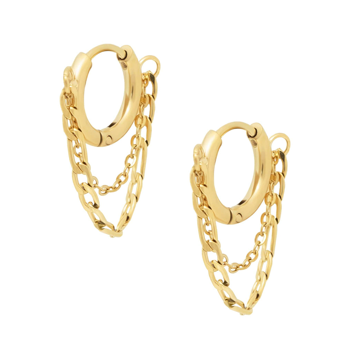 BOHOMOON Stainless Steel Megan Hoop Earrings Gold