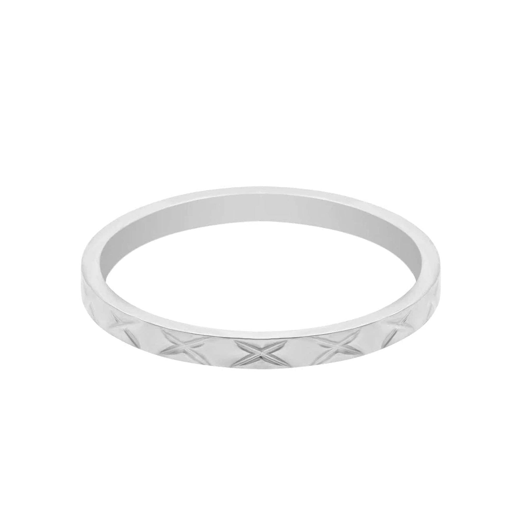 BohoMoon Stainless Steel Melanie Ring Silver / US 3 / UK F / EUR 44 / (midi)