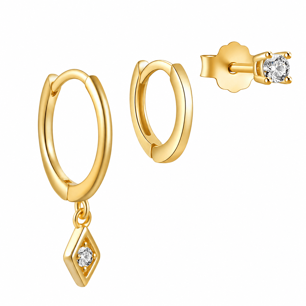 Bohomoon Stainless Steel Melody Earring Set
