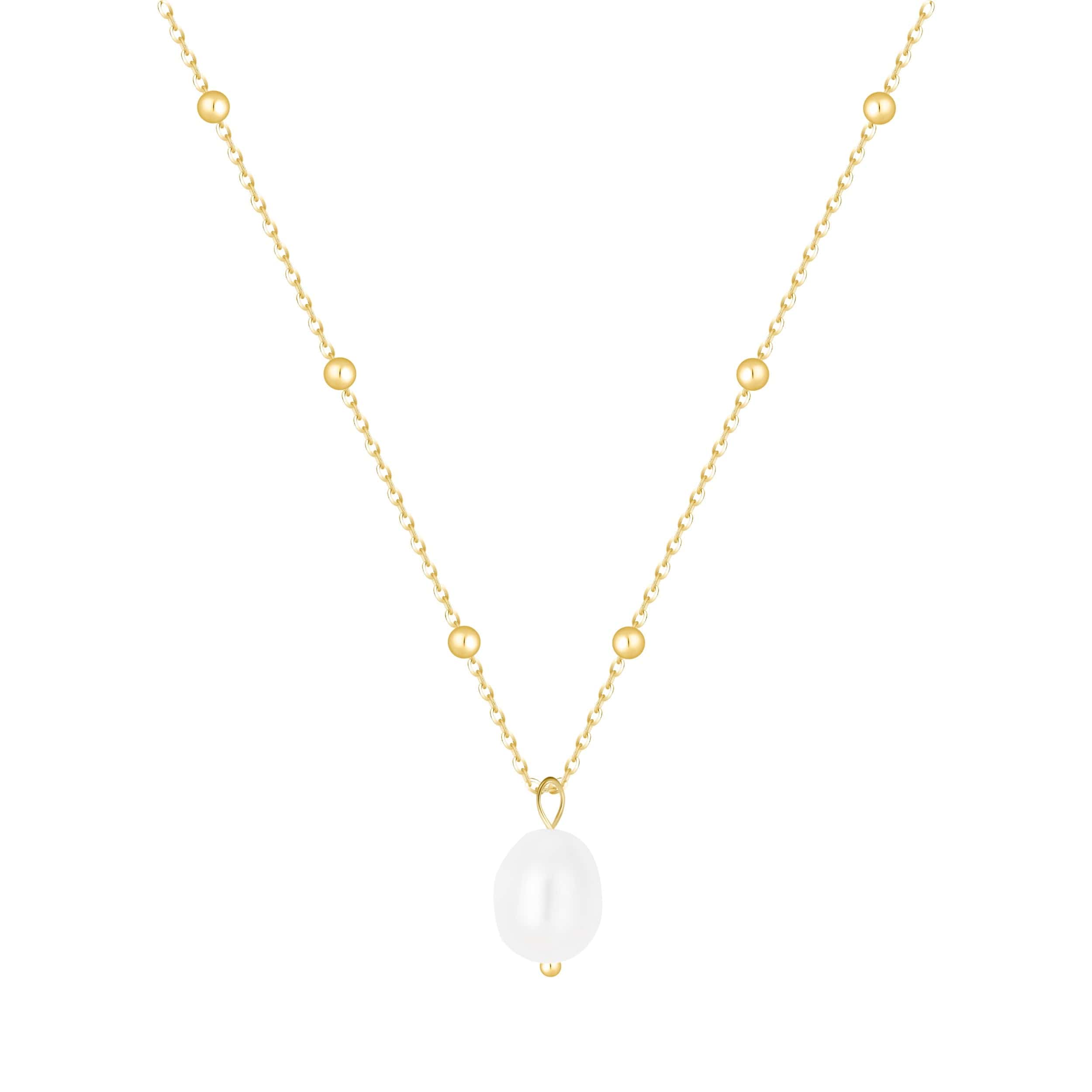 Bohomoon Stainless Steel Miley Pearl Necklace