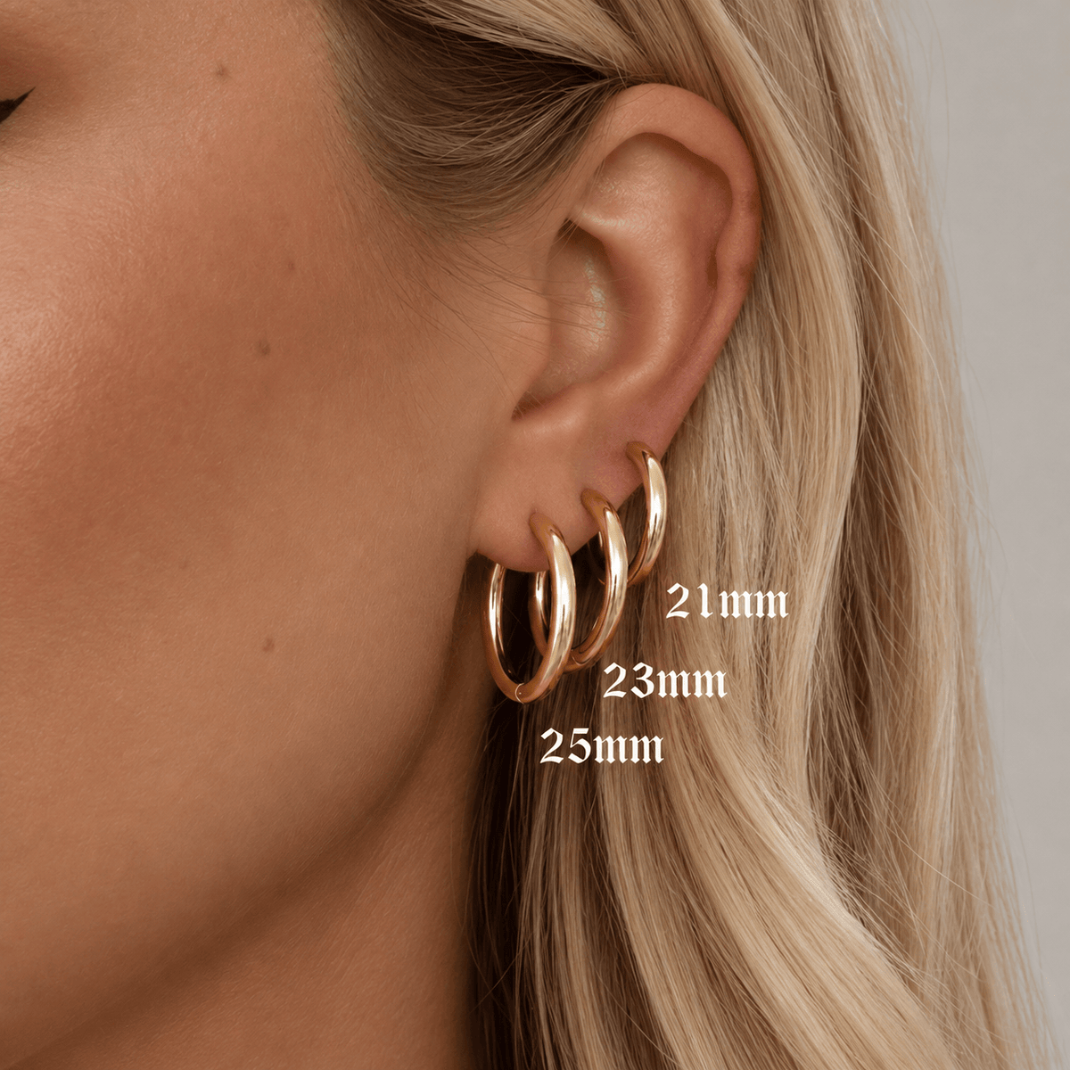 Bohomoon Stainless Steel Milla Hoop Earrings