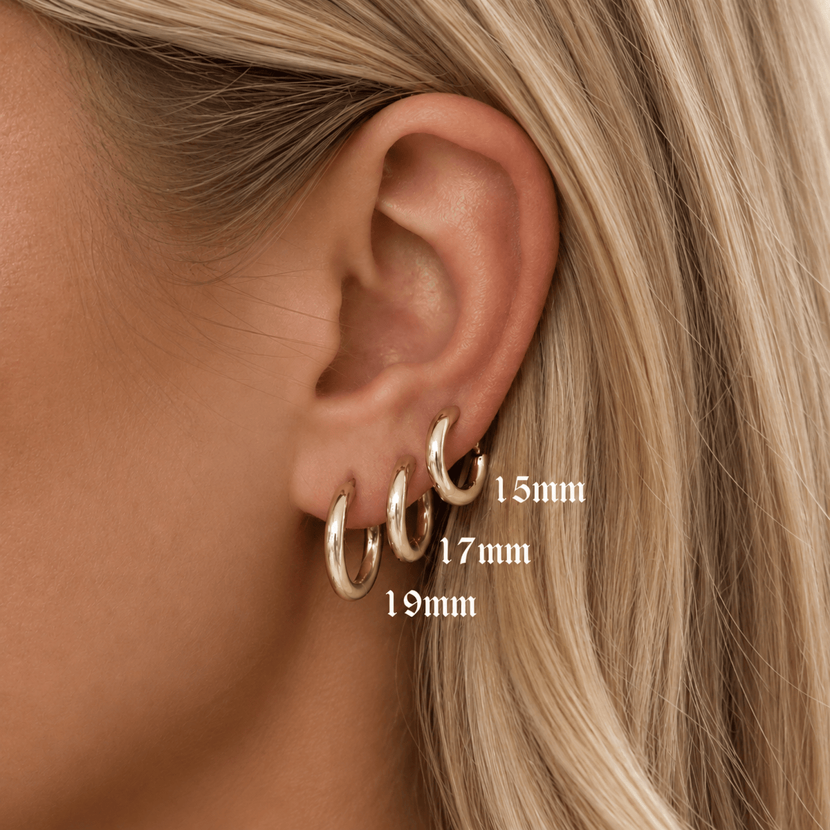 Bohomoon Stainless Steel Milla Hoop Earrings