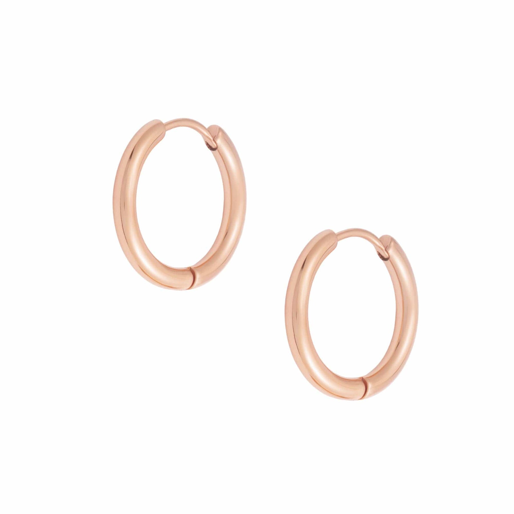 BOHOMOON Stainless Steel Milla Hoop Earrings Rose Gold / 13mm