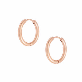 BOHOMOON Stainless Steel Milla Hoop Earrings Rose Gold / 13mm