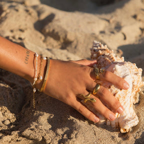 BohoMoon Stainless Steel Milly Pearl Bracelet