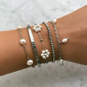 BohoMoon Stainless Steel Milly Pearl Bracelet