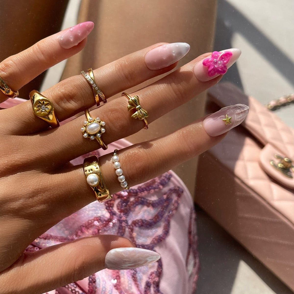 Bohomoon Stainless Steel Mist Ring