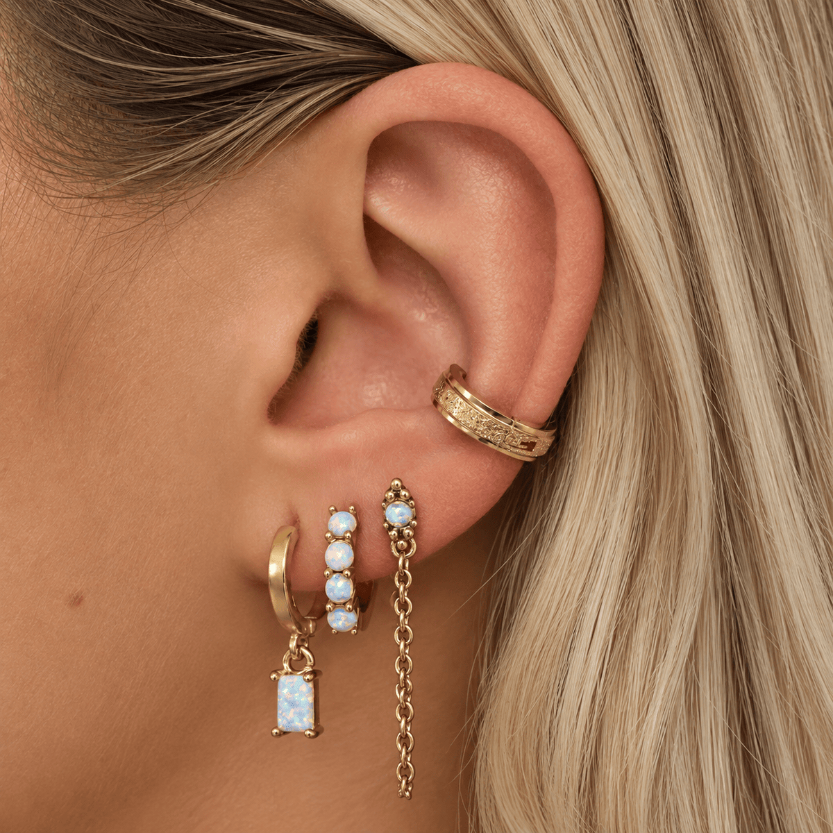Bohomoon Stainless Steel Misty Ear Cuff