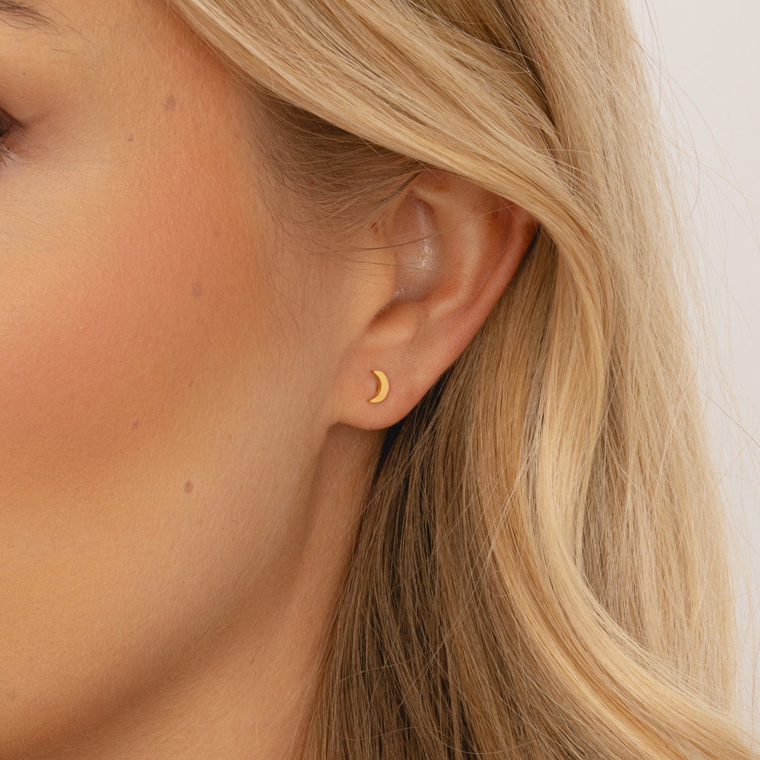 Bohomoon Stainless Steel Moonshine Stud Earrings