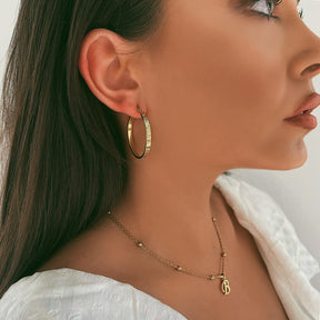 BohoMoon Stainless Steel Morocco Hoop Earrings