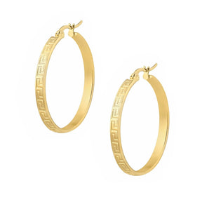 BohoMoon Stainless Steel Morocco Hoop Earrings