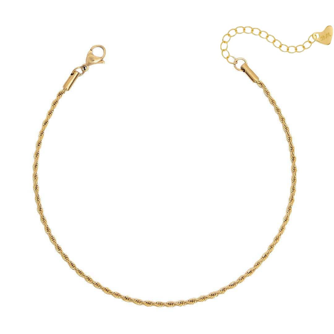 Bohomoon Stainless Steel Beverley Rope Anklet