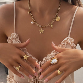 Bohomoon Stainless Steel Nalani Pearl Necklace