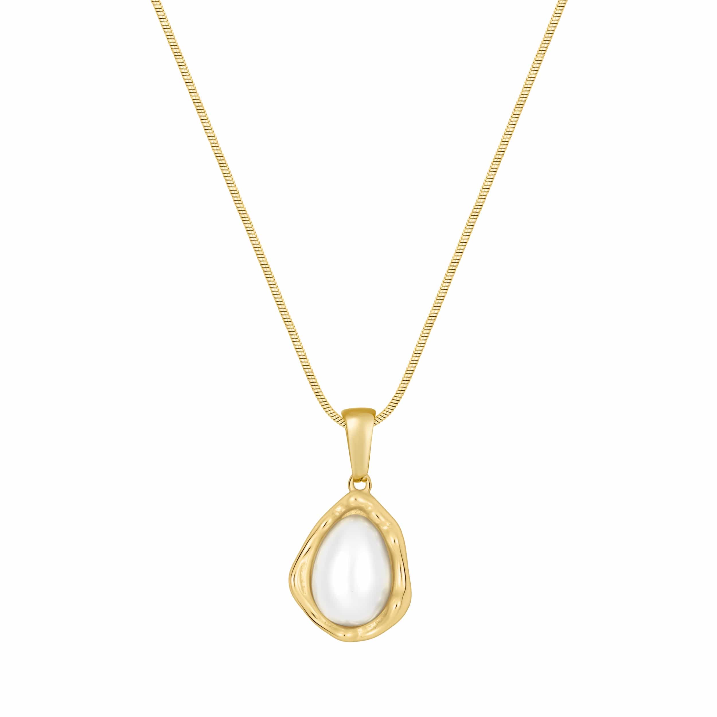 Bohomoon Stainless Steel Naples Pearl Necklace