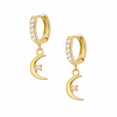 Bohomoon Stainless Steel Natalie Opal Hoop Earrings