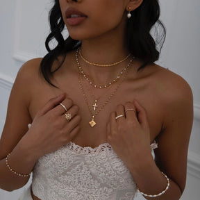 BohoMoon Stainless Steel Natalya Cross Necklace