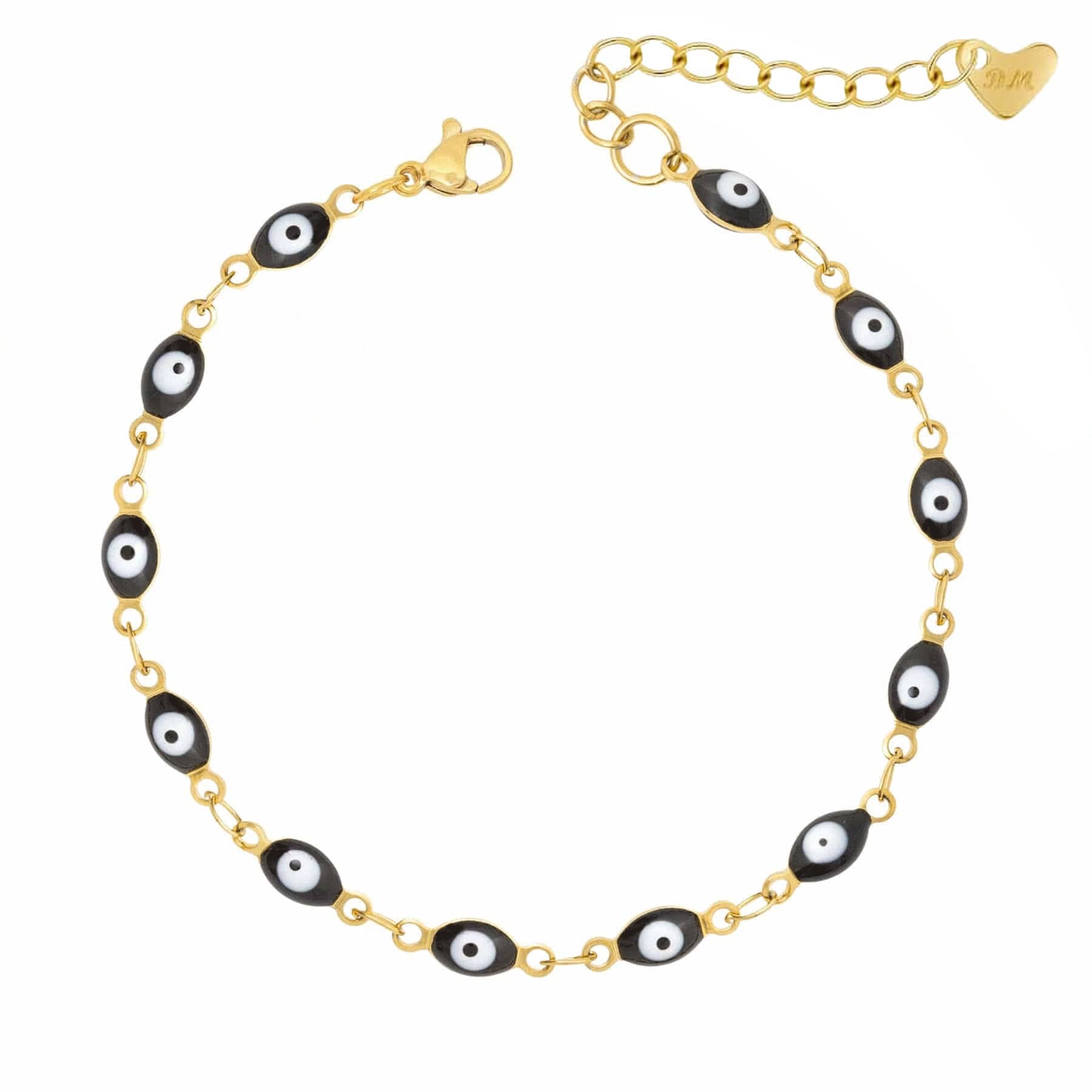 Bohomoon Stainless Steel Nazar Evil Eye Bracelet