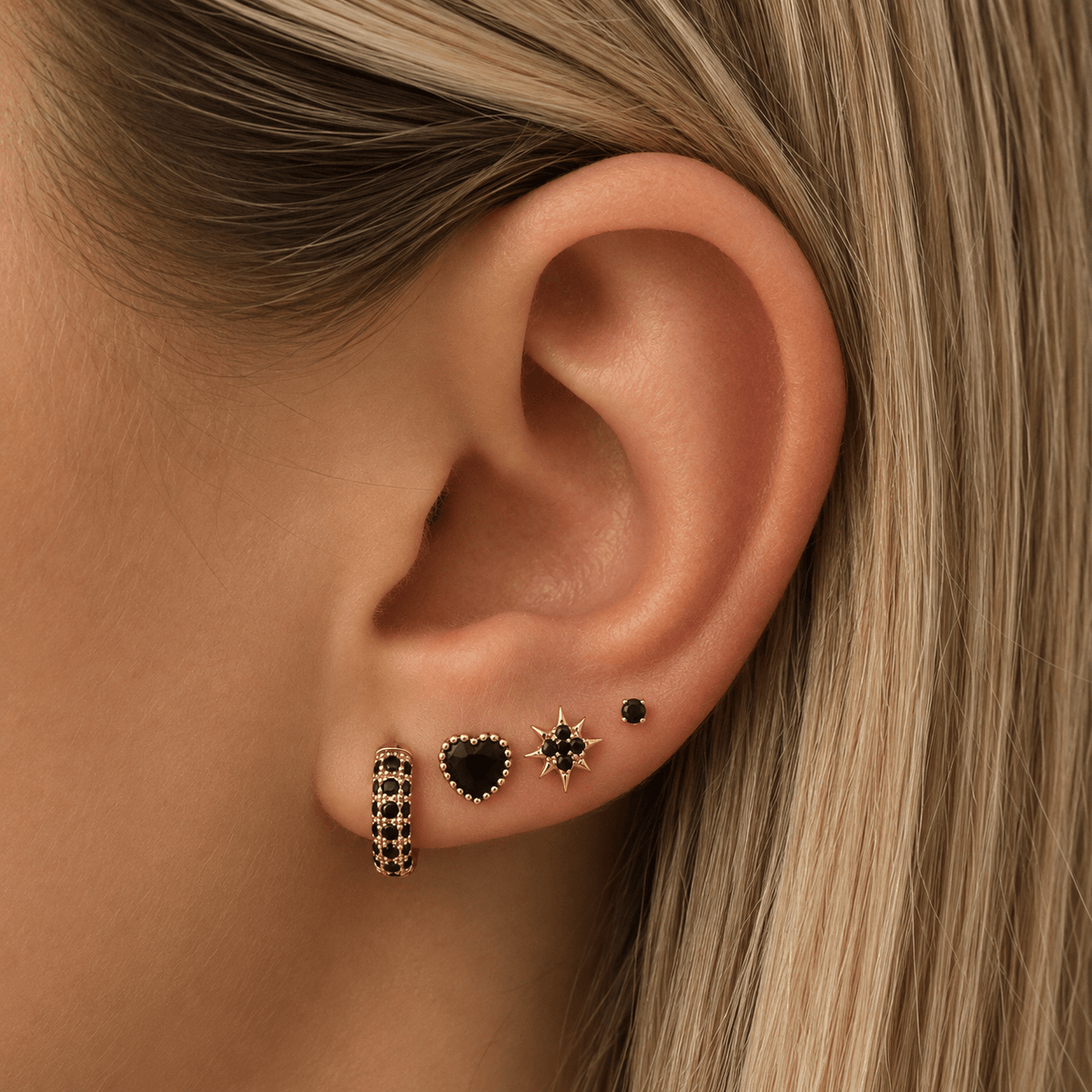 Bohomoon Stainless Steel Neptune Stud Earrings