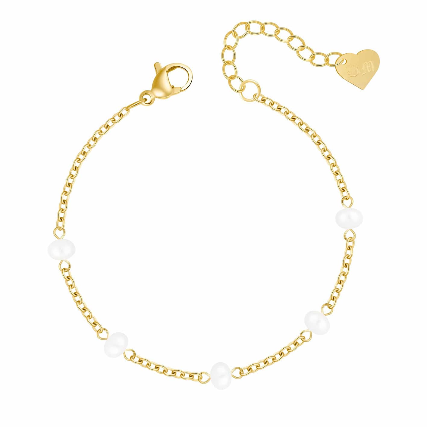 Bohomoon Stainless Steel Nico Pearl Bracelet