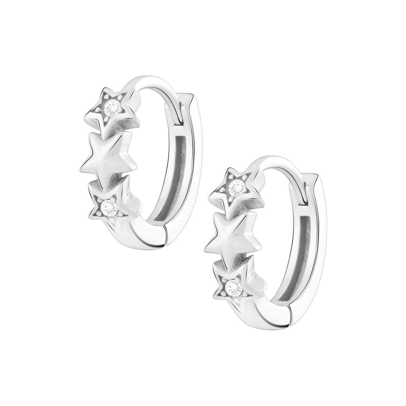 Bohomoon Stainless Steel Nightfall Hoop Earrings