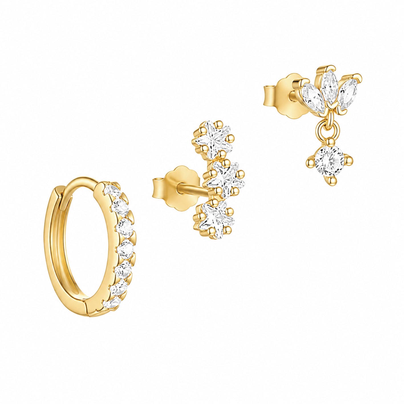 Bohomoon Stainless Steel Nova Earring Set