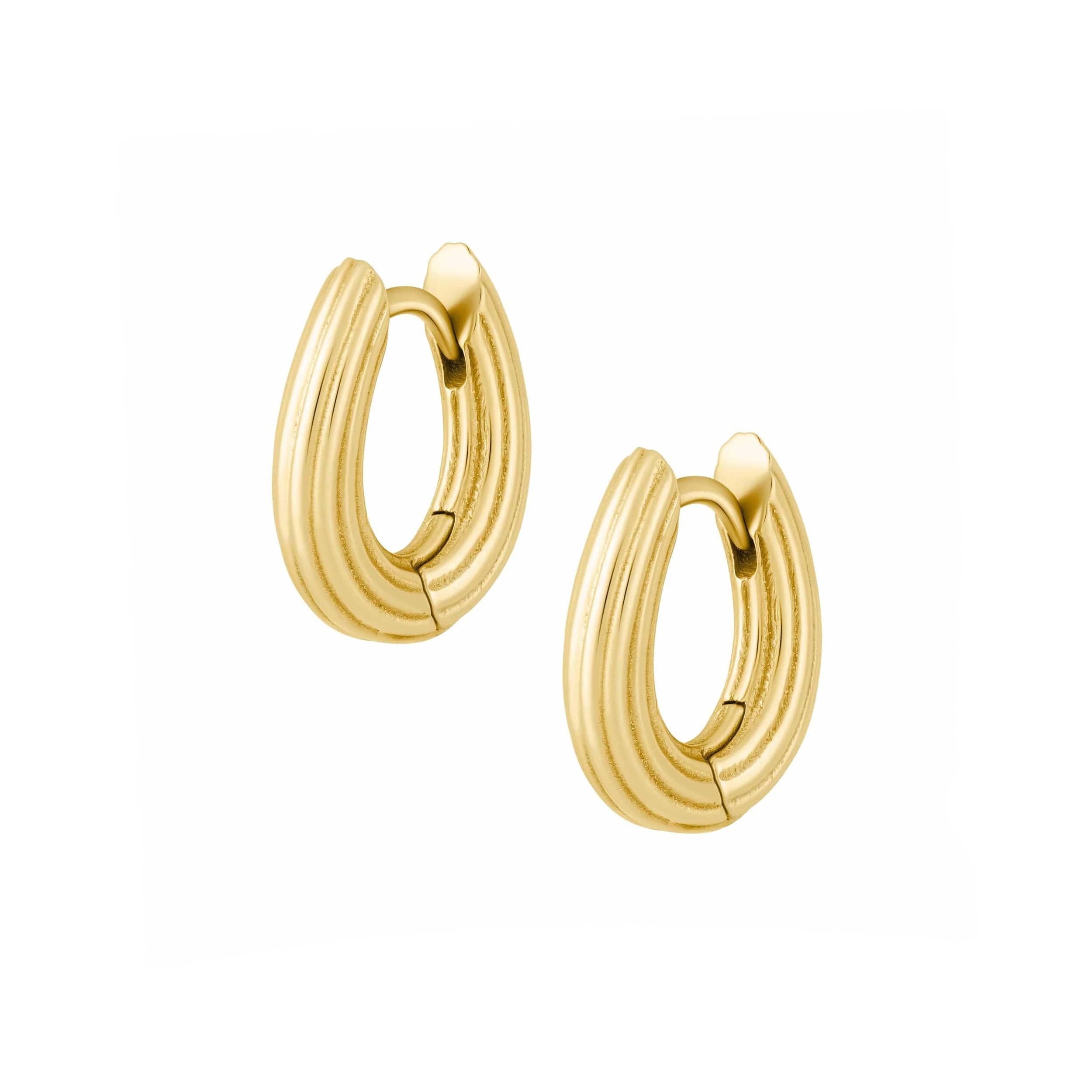 Bohomoon Stainless Steel Nurture Hoop Earrings