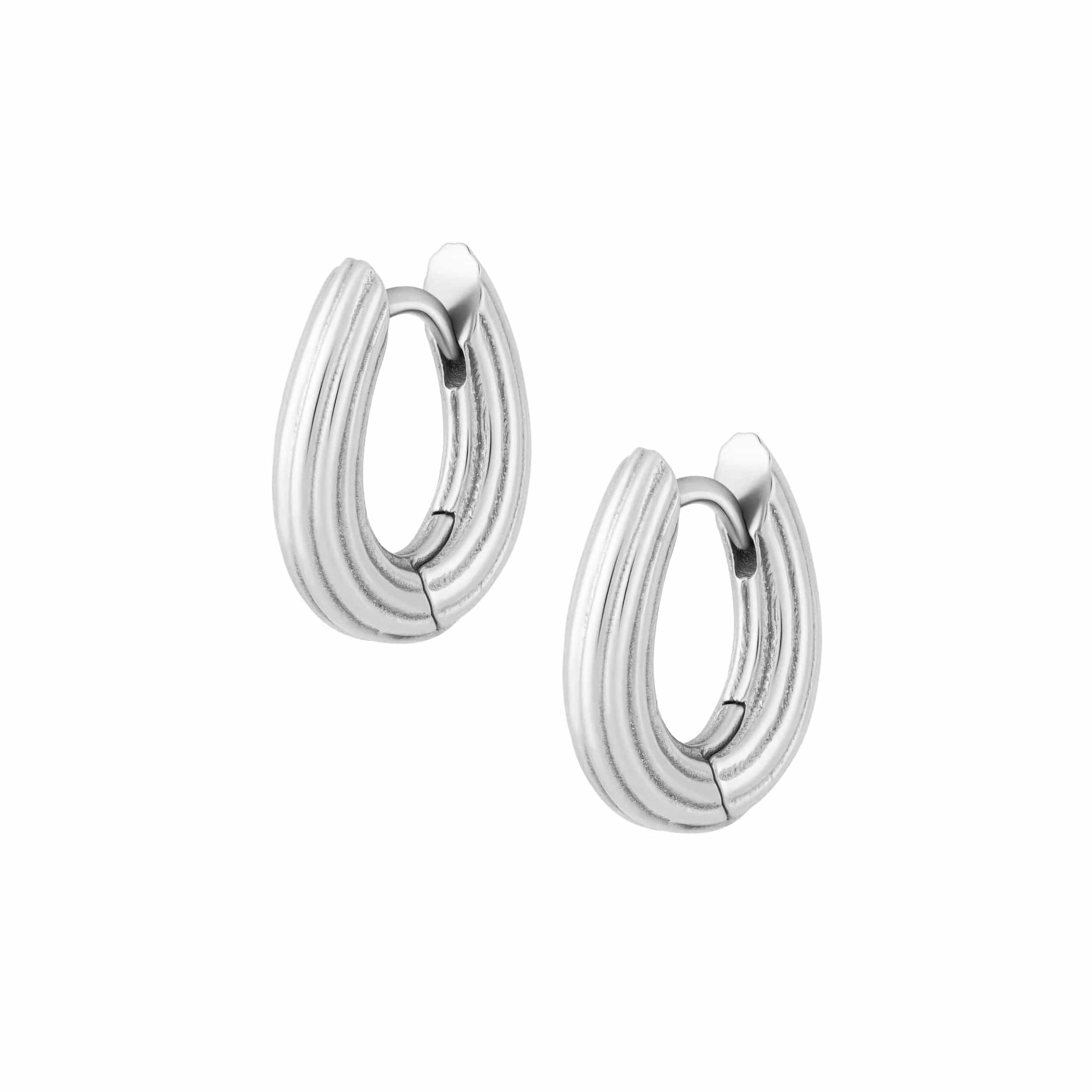 Bohomoon Stainless Steel Nurture Hoop Earrings