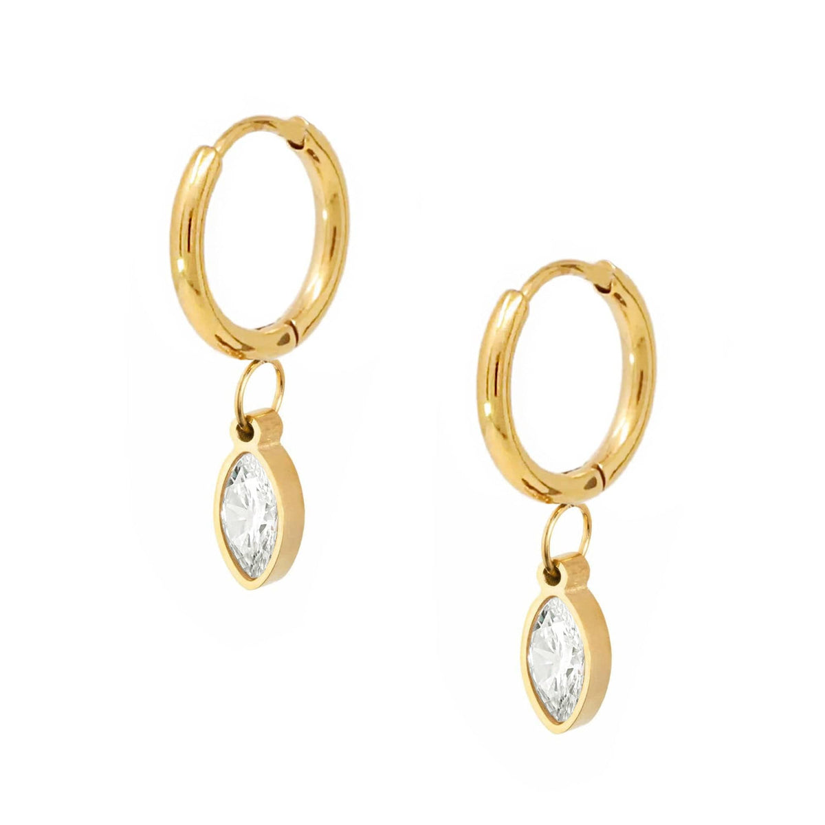 BOHOMOON Stainless Steel Obsession Hoop Earrings Gold