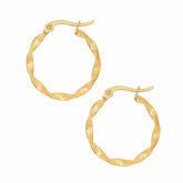 BohoMoon Stainless Steel Ophelia Hoop Earrings Gold / Small