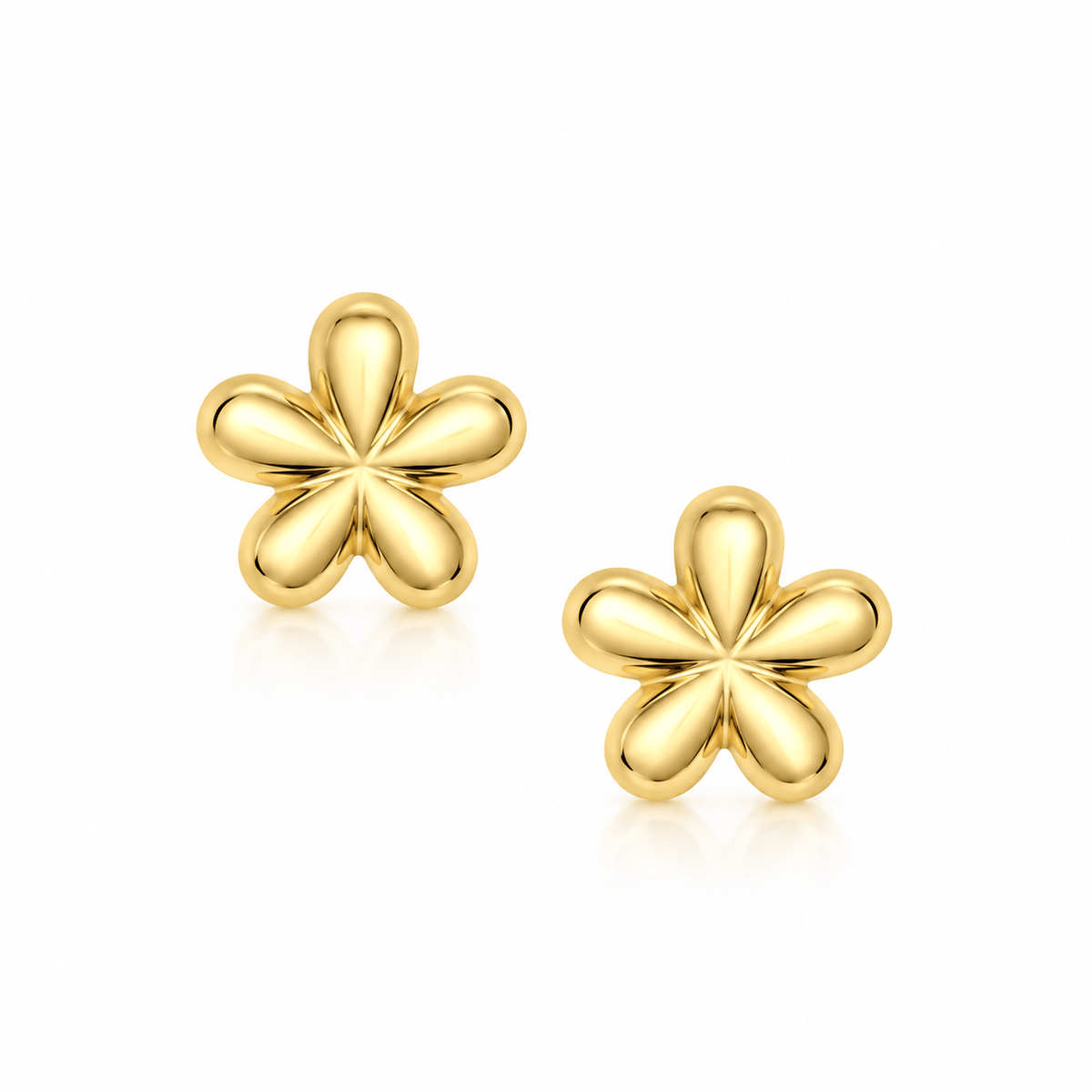 Bohomoon Stainless Steel Orchid Stud Earrings