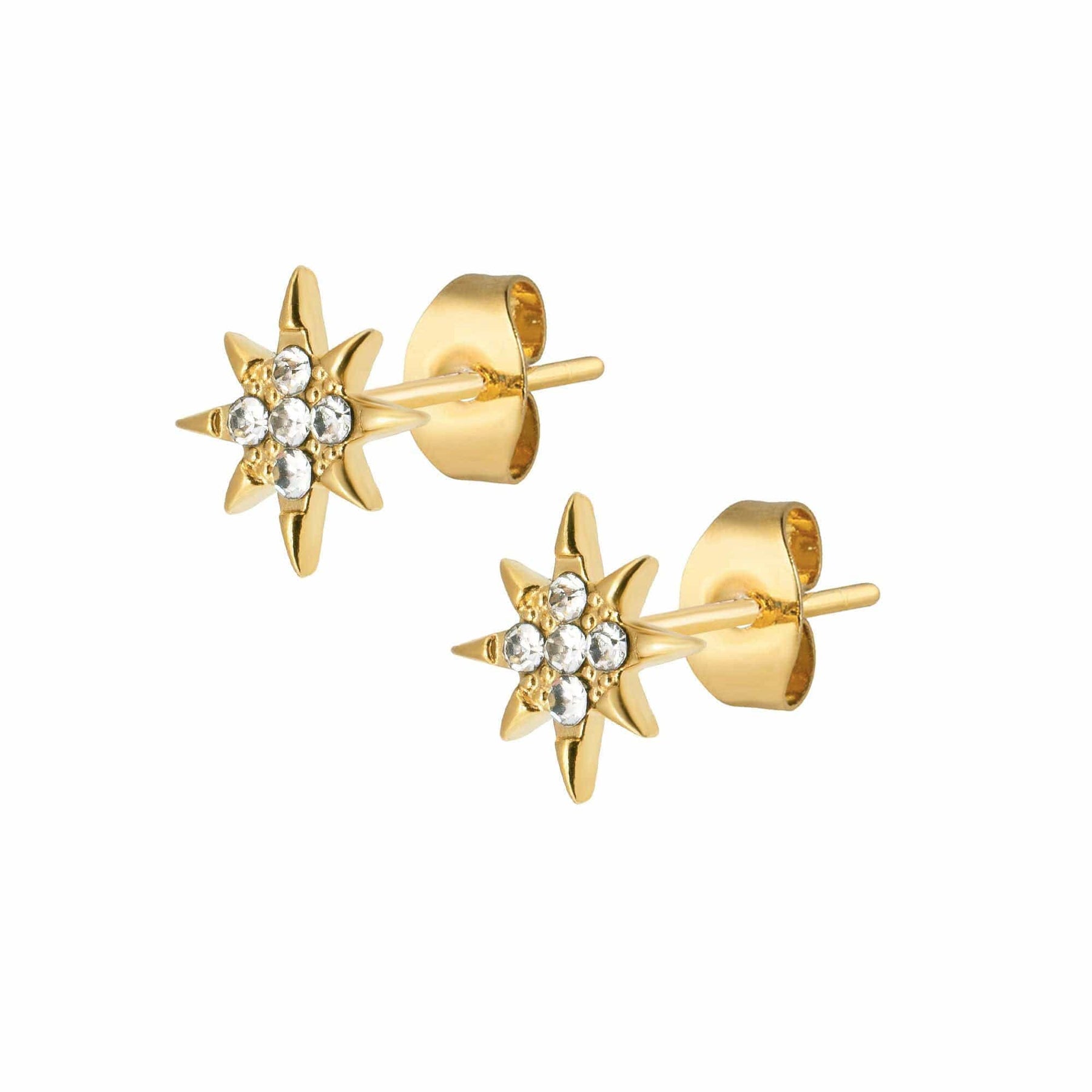 BohoMoon Stainless Steel Orion Stud Earrings Gold