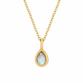 BohoMoon Stainless Steel Orla Opal Necklace Gold