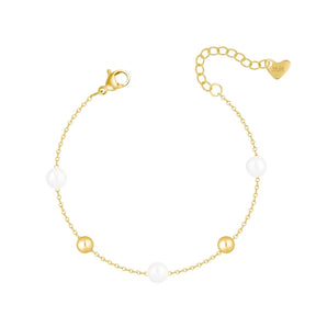 Bohomoon Stainless Steel Paradise Pearl Bracelet