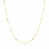 BohoMoon Stainless Steel Paradise Pearl Necklace Gold