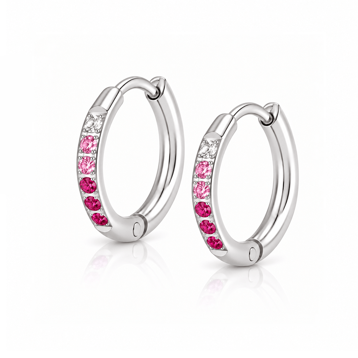 Bohomoon Stainless Steel Peaches Hoop Earrings