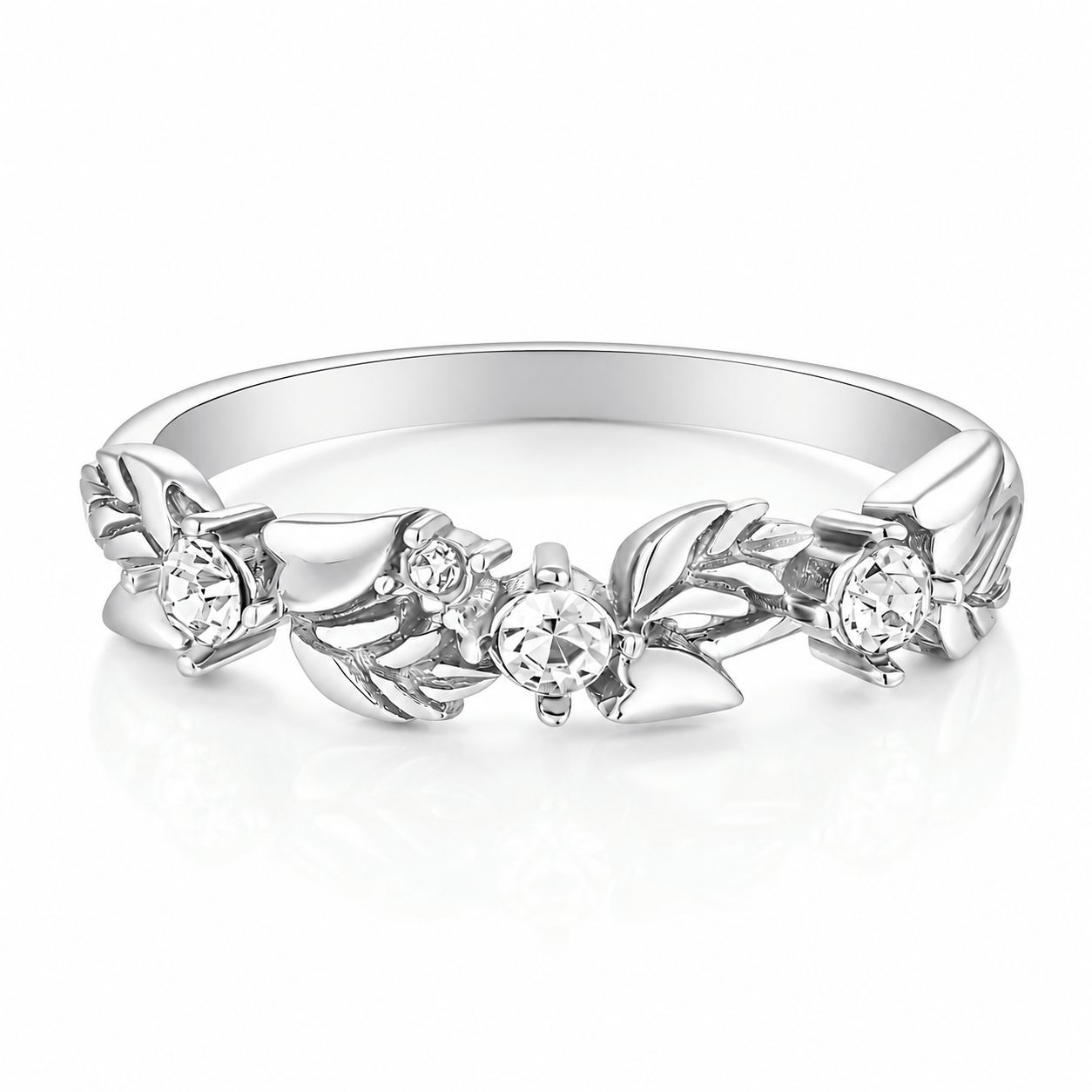 Bohomoon Stainless Steel Peony Ring