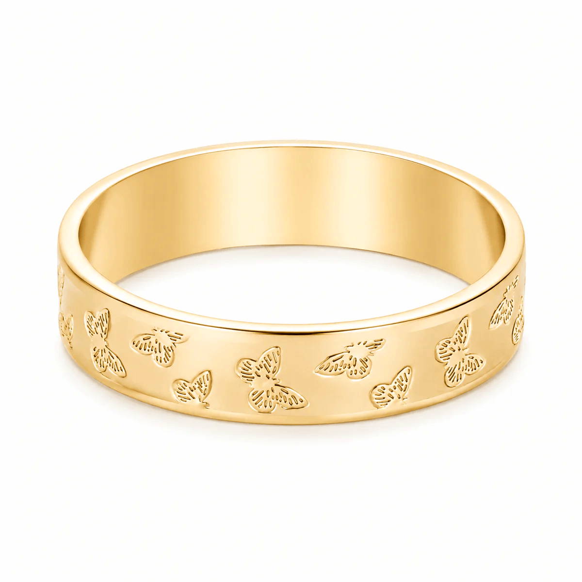 Bohomoon Stainless Steel Posie Butterfly Ring