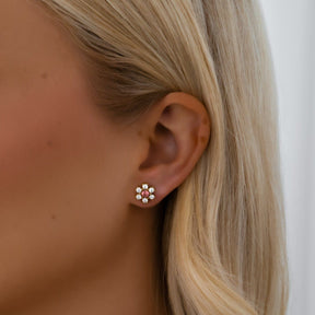 BohoMoon Stainless Steel Primrose Stud Earrings