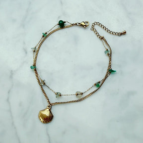 Bohomoon Stainless Steel Purpose Shell Anklet