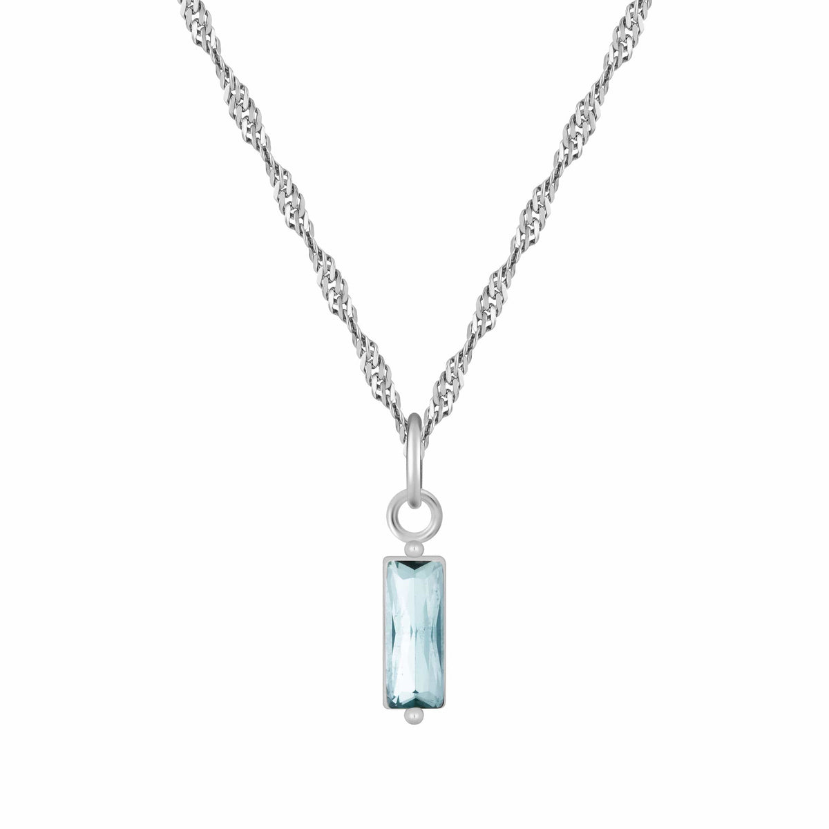 Bohomoon Stainless Steel Quartet Birthstone Necklace