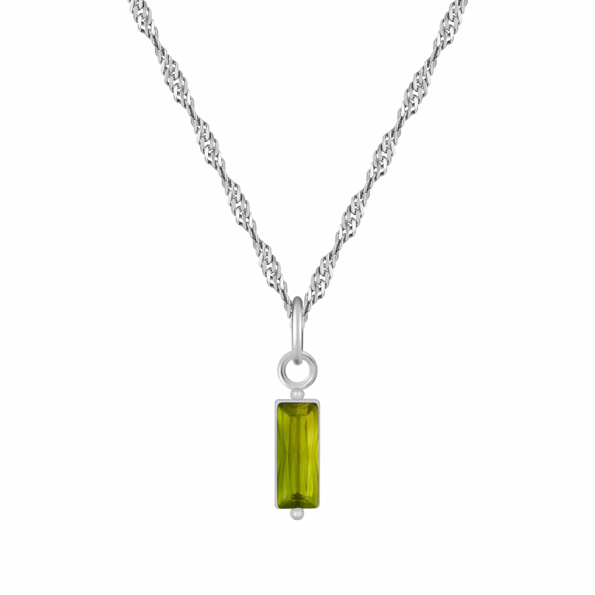 Bohomoon Stainless Steel Quartet Birthstone Necklace