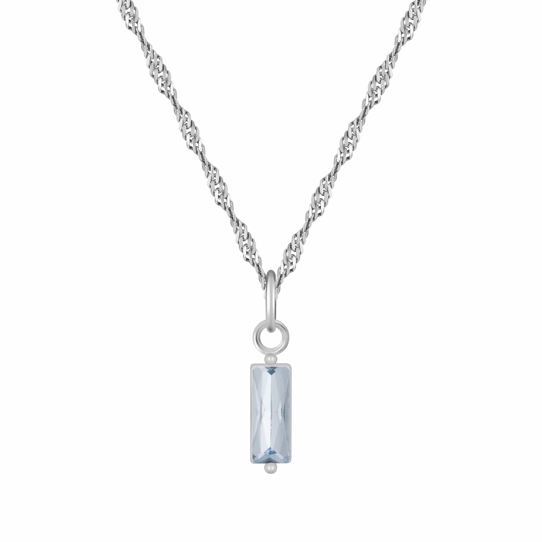 Bohomoon Stainless Steel Quartet Birthstone Necklace