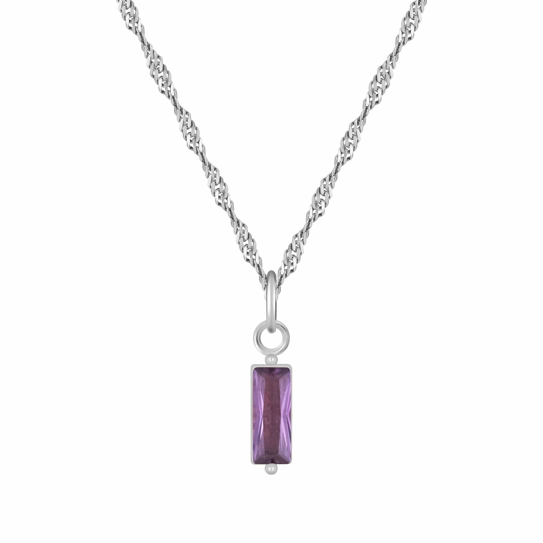 Bohomoon Stainless Steel Quartet Birthstone Necklace