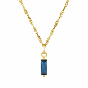 Bohomoon Stainless Steel Quartet Birthstone Necklace