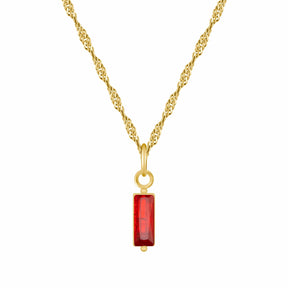 Bohomoon Stainless Steel Quartet Birthstone Necklace